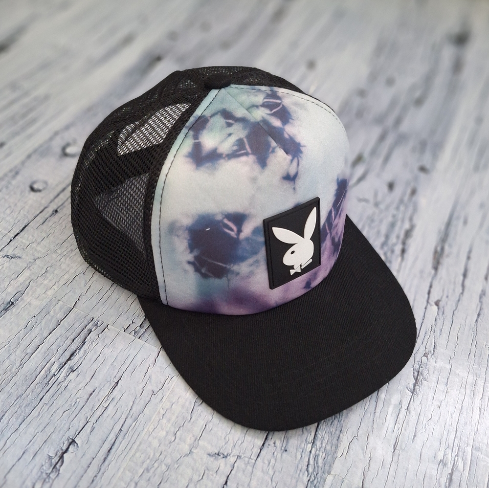 Tye-Dye Playboy Trucker Hat, Playboy Snapback Hat, Baseball hat , Streetwear
